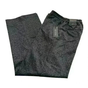 NWT Rachel Zoe High Rise Wide Leg Black Metallic Dress Pant Size 6​